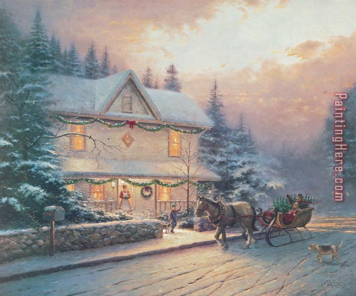 Thomas Kinkade Victorian Christmas Iv